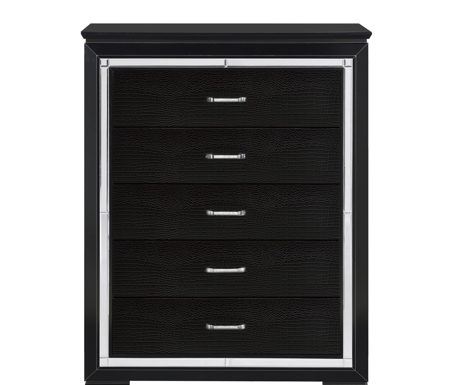 Classic Glamorous Black/White Night Tables/Chests/Dressers/Mirror 1916BK/W Limited Stocks Toronto