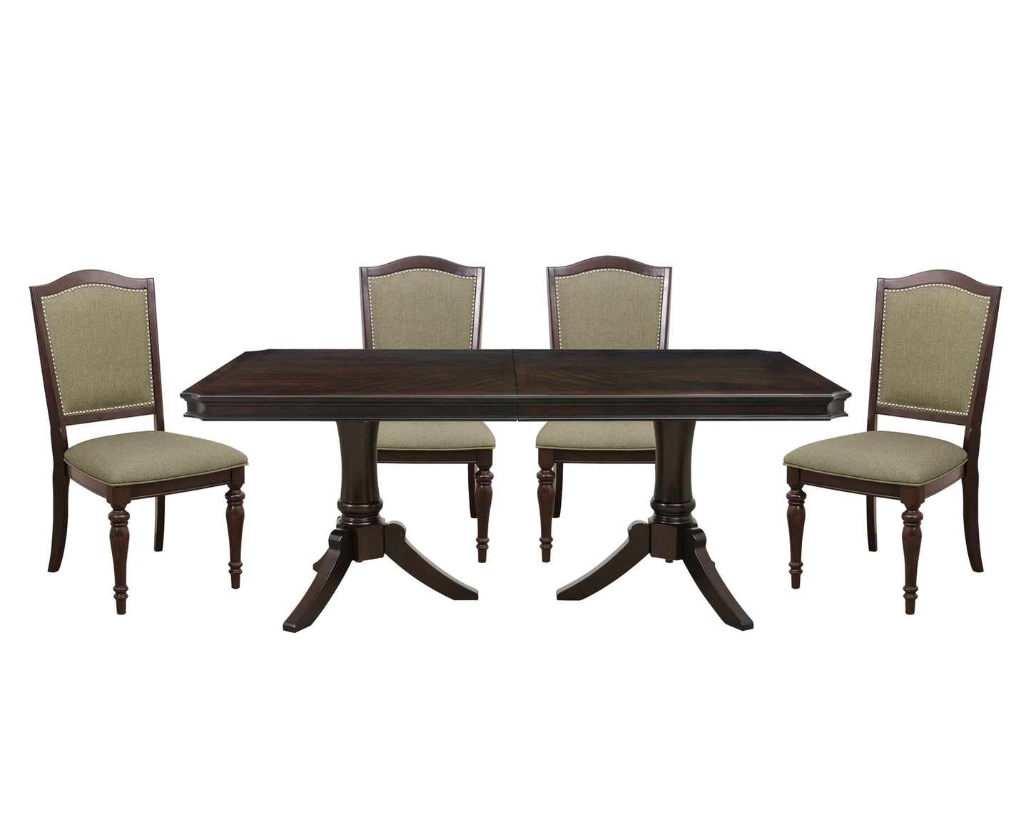 Large Traditional Wooden Dining Set 2615DC-96 Limited Stocks Toronto + California