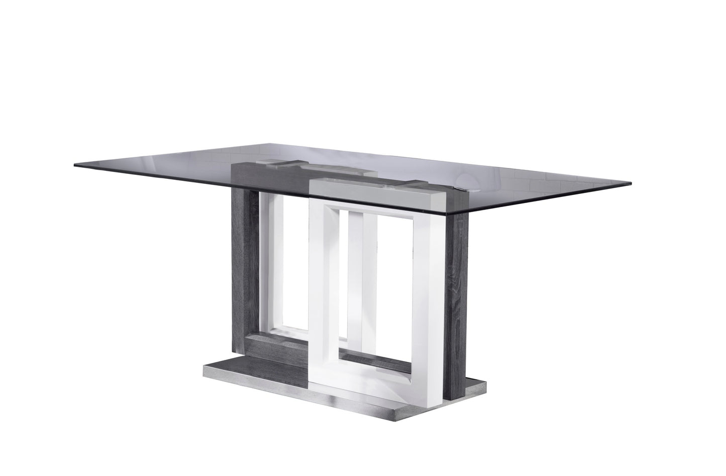 Tempered Glass Top Modern Dining Set Model 6825/3656S