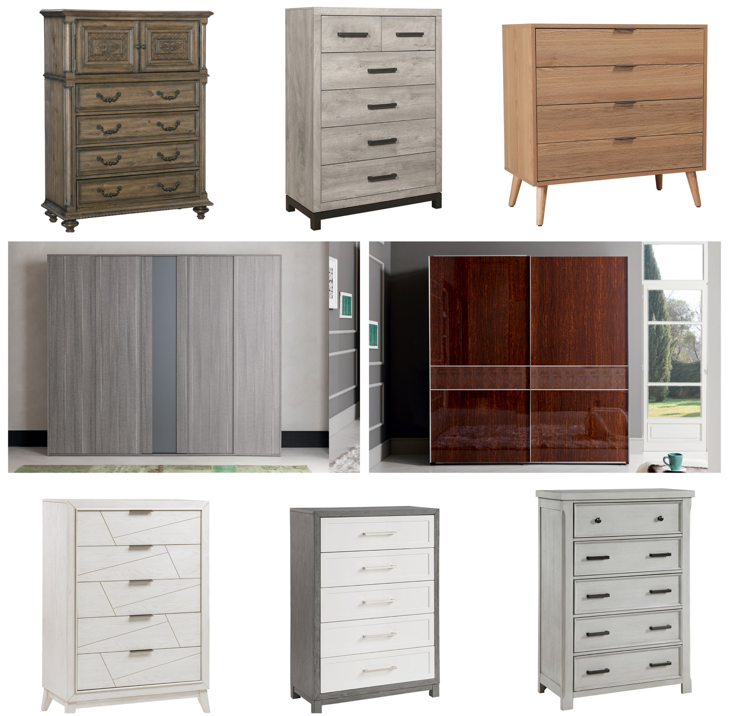 Wardrobes, Almira, Chests, Vanities