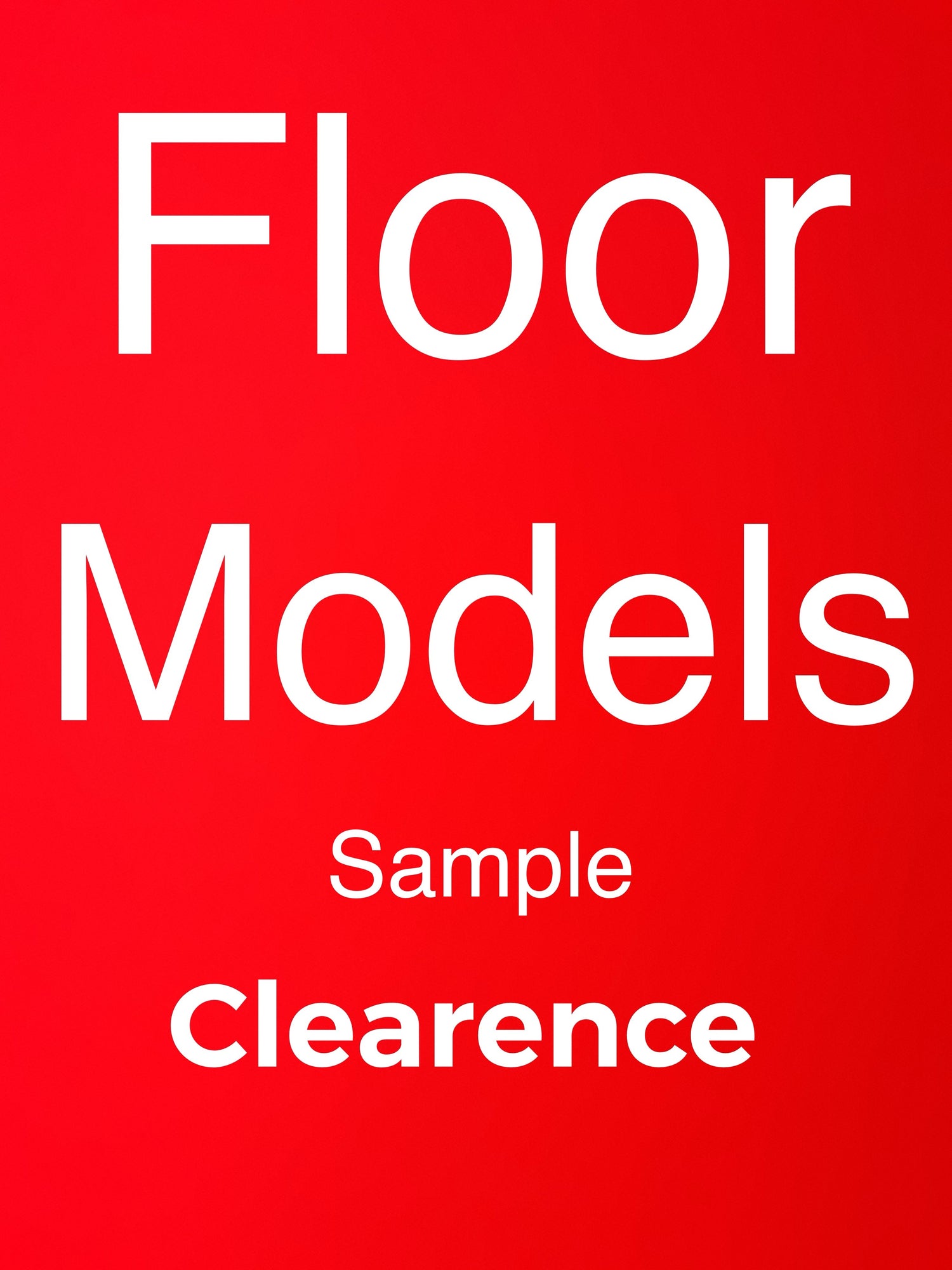 Floor Models Sample Clearences