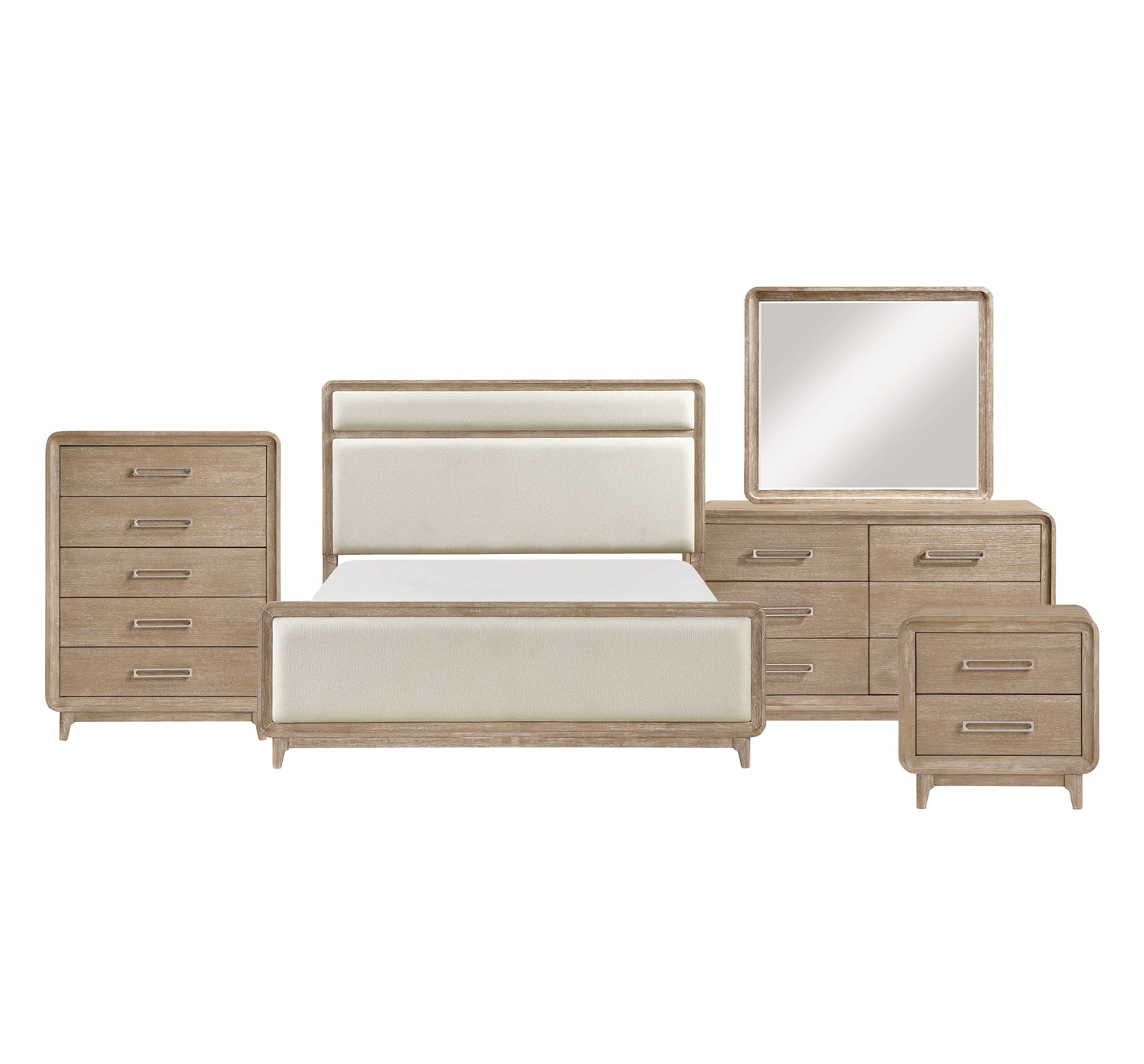 Queen/King Contemporary Bedroom Set 2350 Toronto Stocks