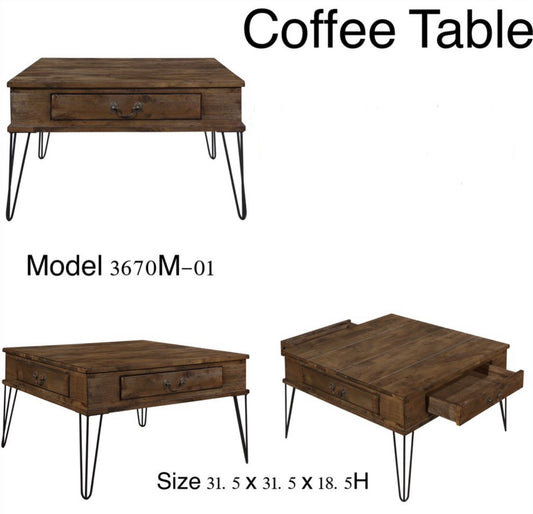 Square Coffee Table 3670M-01 Toronto Stocks