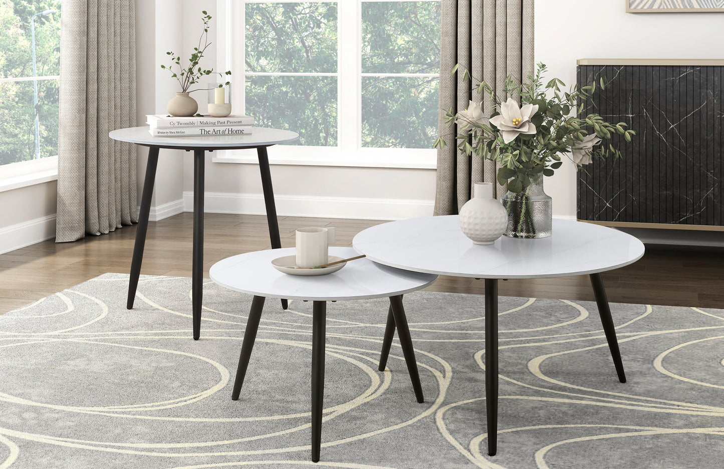 Coffee Table Set 3Pc Pack   3697WT