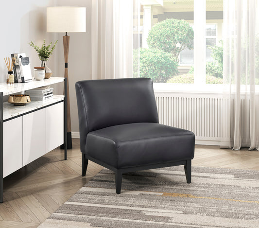 Leather Accent Chair 1129BLK Toronto Stocks