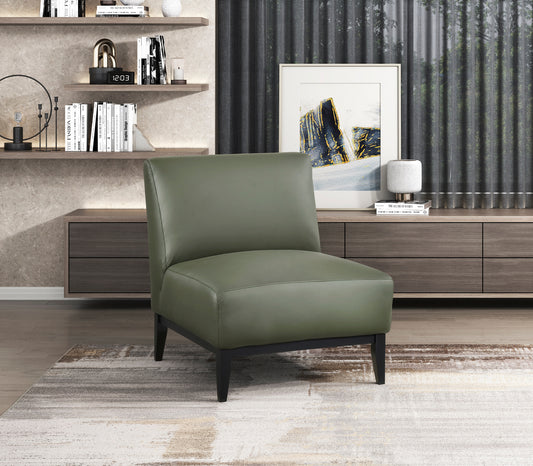 Leather Accent Chair 1129GRN Toronto Stocks