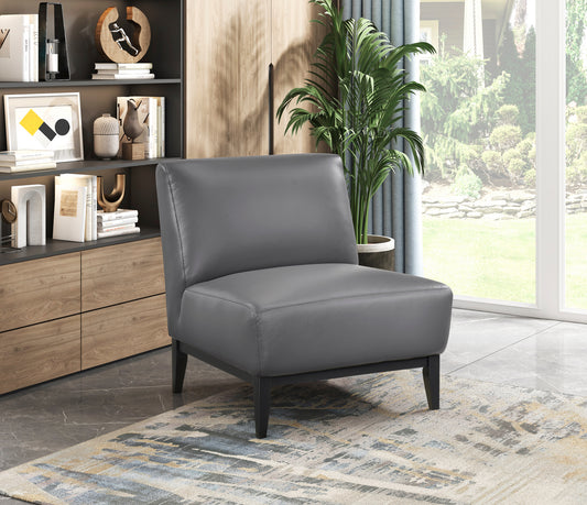 Leather Accent Chair 1129DGY Toronto Stocks