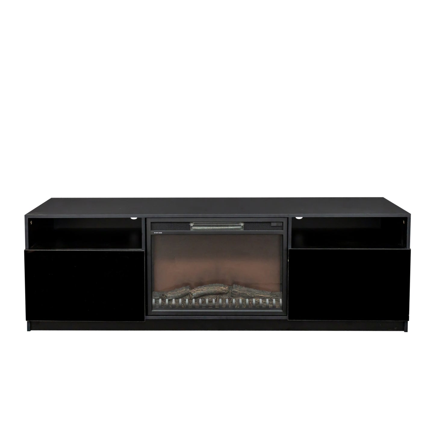 70-inch TV Stand with Fireplace, Black Gloss Finish 45600WT-70T Toronto Stocks (Copy)