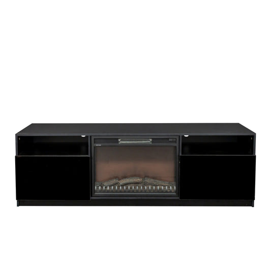 70-inch TV Stand with Fireplace, Black Gloss Finish 45600WT-70T Toronto Stocks (Copy)
