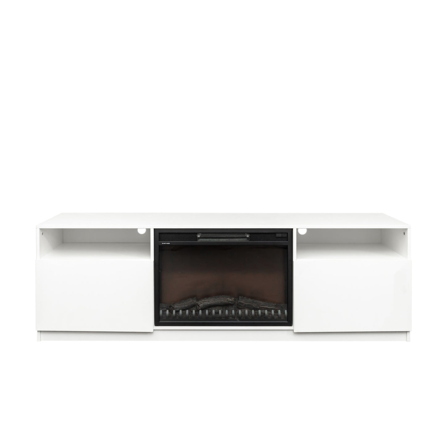 70-inch TV Stand with Fireplace, White Gloss Finish 45600WT-70T Toronto Stocks