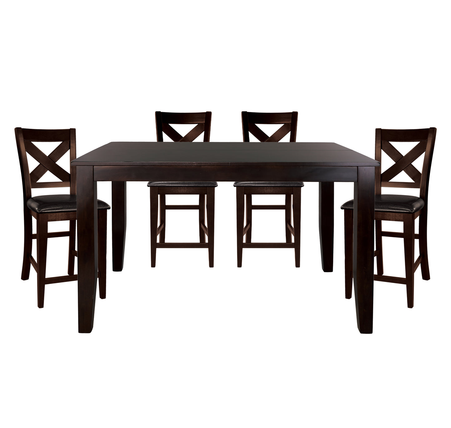 Show Deal  Table + 4 Counter Chairs CLR Dining Set Model  1372-35DR5