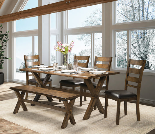 Live Edge Solid wood Dining Set Model 5020 Toronto Stocks