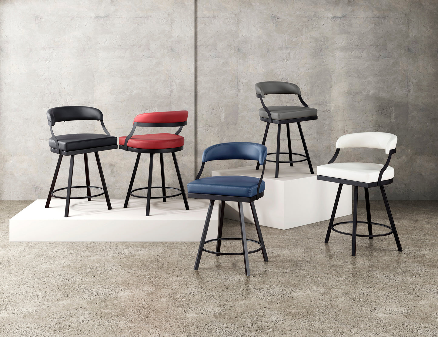 Multi colors Swivel Counter/Pub Chairs Model 5565M Toronto Stocks