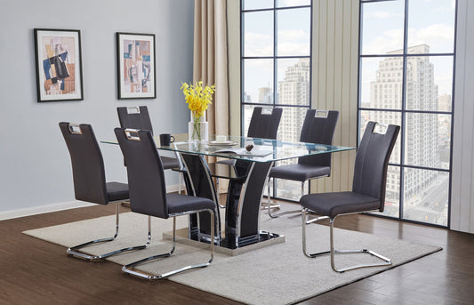 Glass top Dining Set Model 5577N/5178NGYS  Toronto Stocks