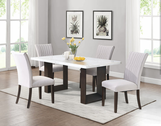 Marble Top Dining Set Model 5766M Toronto Stock
