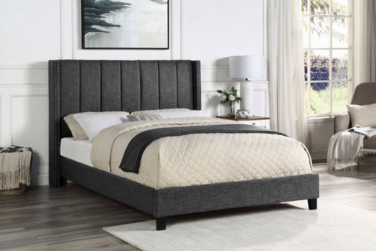 Fabric Bed Full/Queen/King Sizes Model 5831DG Toronto Stock