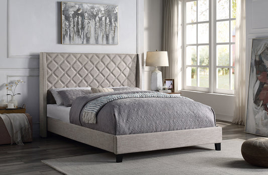 Fabric Bed Full/Queen/King Sizes Model 5832BE Toronto Stock