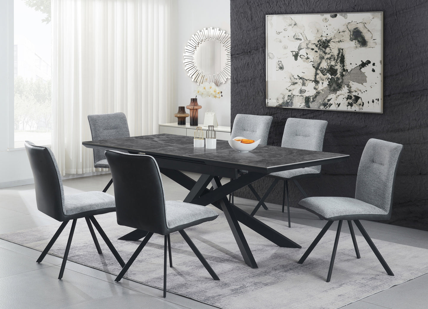 Modern Dining Set Sintered Stone Model 5949 Toronto Stocks