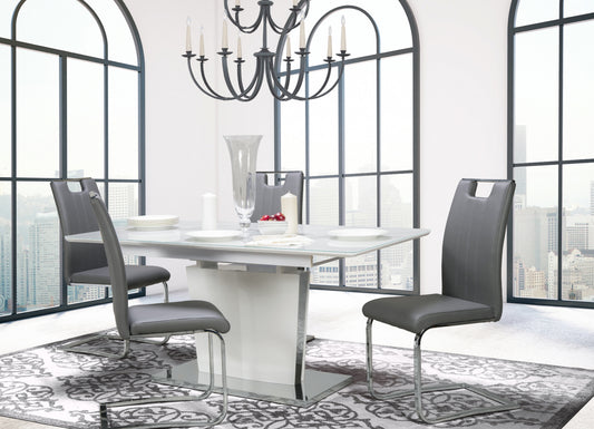 Glass top Dining Set Model 6846/738s4n-GY Toronto Stocks