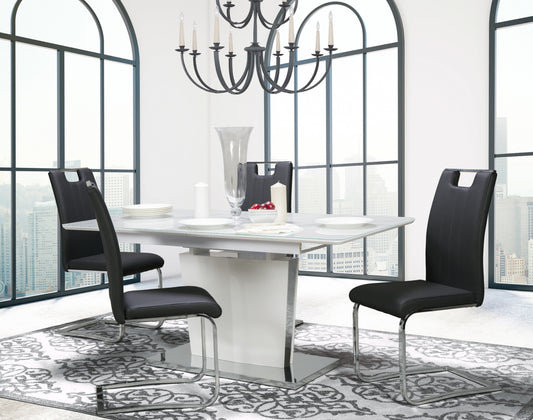 Glass top Dining Set Model 6846/738s4n-BK Toronto Stocks