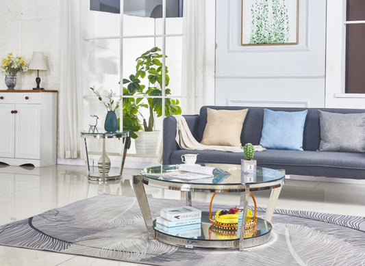 Glass Top Coffee/End Table Model 6873 Toronto Stocks