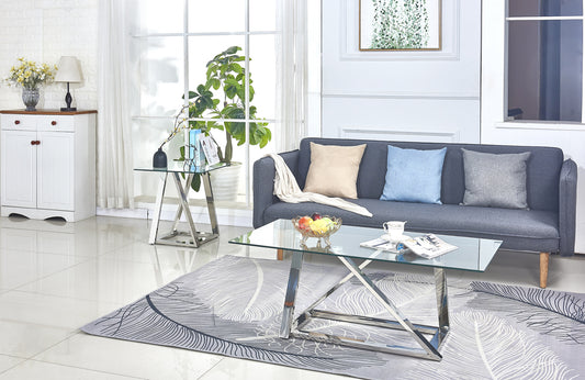 Glass Top Coffee/End Table Model 6874 Toronto Stocks
