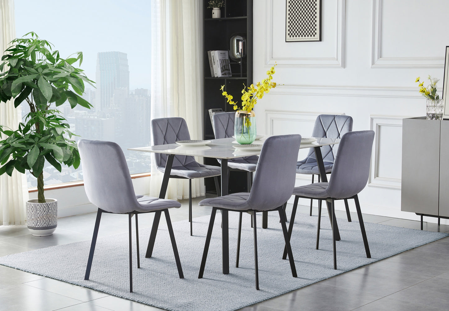 Sintered Stone Top Dining Set Model 6886 Toronto Stocks
