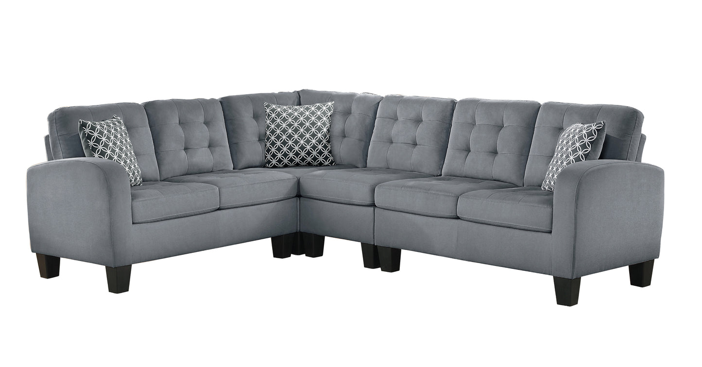 Fabric Sectional Sofa Model 8202GRY Toronto Stocks