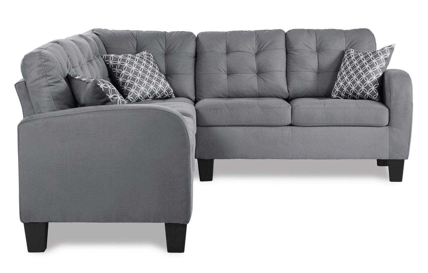 Fabric Sectional Sofa Model 8202GRY Toronto Stocks