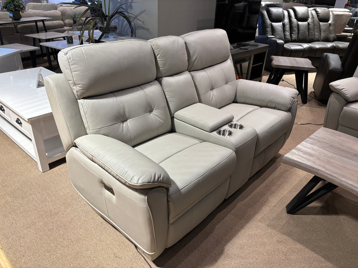 Model 99032P black leather power recliner chair