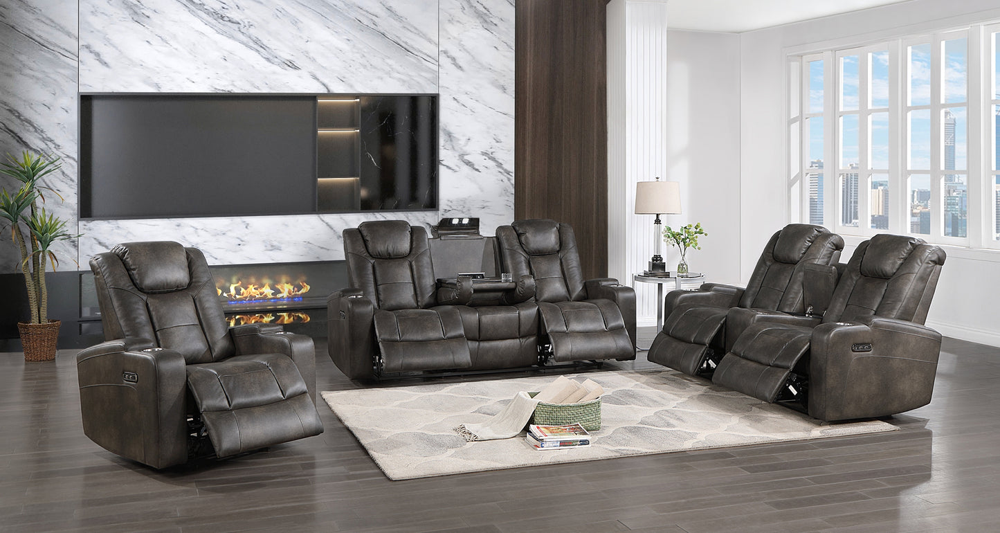 Leather Gel Electric Powered Recliners Sofa/Love Seat/Chair Model 9213 Toronto Stocks