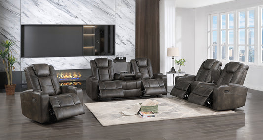 Leather Gel Electric Powered Recliners Sofa/Love Seat/Chair Model 9213 Toronto Stocks