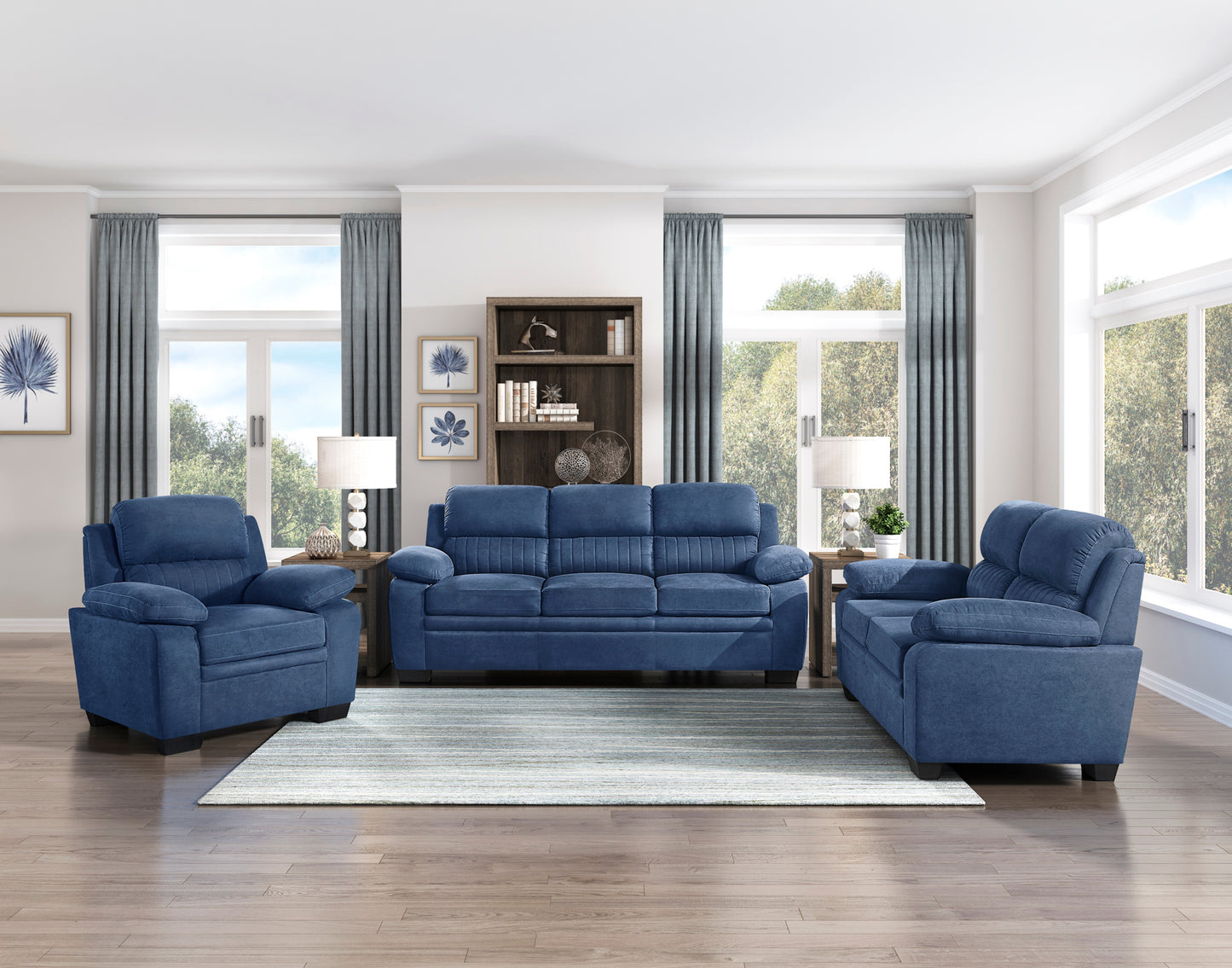 Fabric Sofa / Love Seat / Chair  Model 9333BU Toronto Stocks