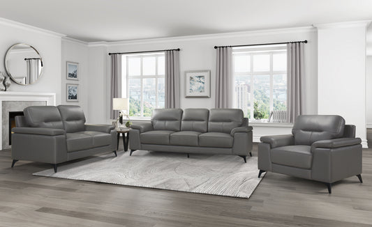 Model 9514DG Modern Sofa/Love Seat/Chair Leather Match 3 colors Toronto stocks