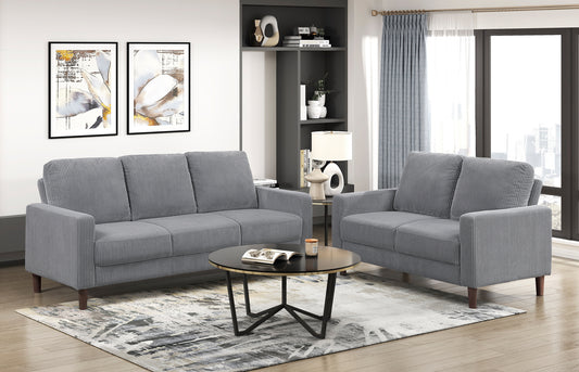 Model 9520GRY Fabric Sofa/Love Seat,  two colors Toronto stocks
