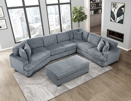 Model 9623GY  5 pc Modular Sectional Sofa sets Toronto stocks