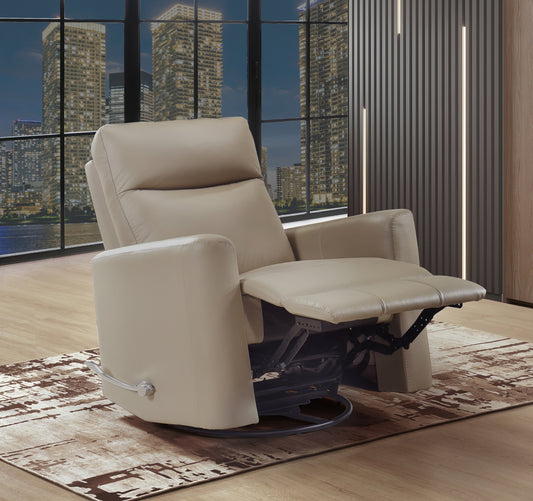 Model 9658LTE-1G Swivel Glider Recliner, Latte Leather . Toronto Stocks