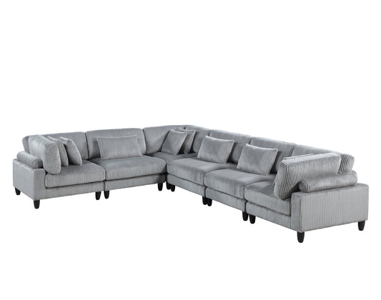 Model 9688GY  6pc ( no ottoman) Modular set . Toronto Stocks