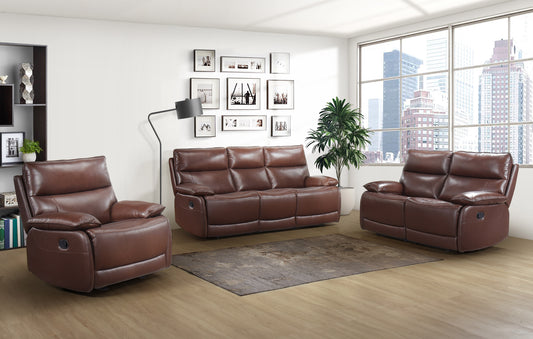 Leather Recliner Model 9736BRW Toronto Stocks