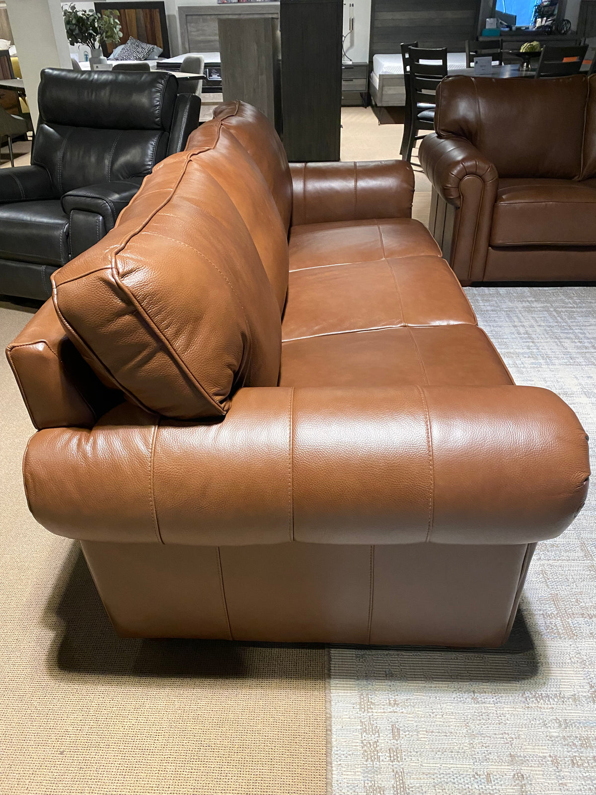 Clearence Model 99953CHC Full Leather Made in Brazil Sectional Sofa, Love Seat & Chair (Copy)