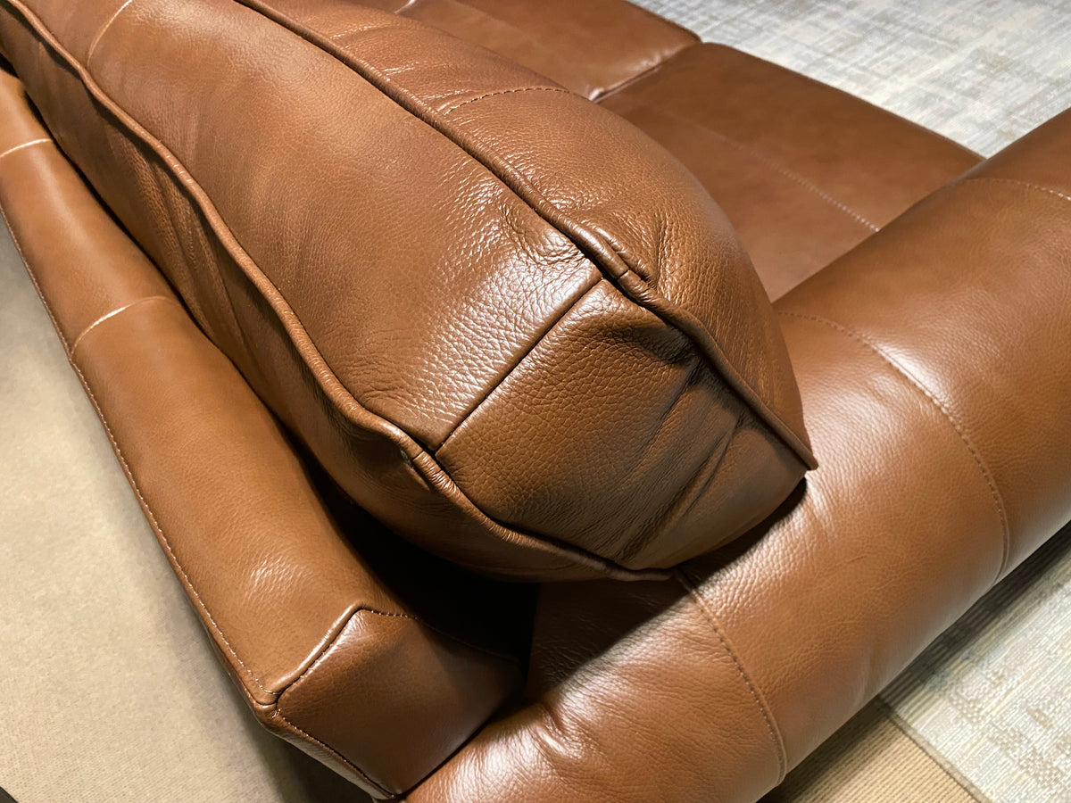 Clearence Model 99953CHC Full Leather Made in Brazil Sectional Sofa, Love Seat & Chair (Copy)