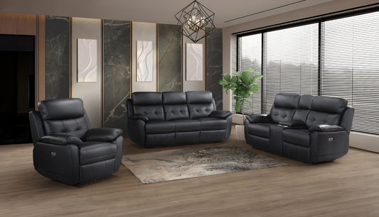 Power Leather Recliner Model 99032PBLK  Toronto Stocks
