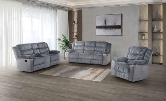 Model 99072GRY  Recliner Sofa/Love Seat/ Chair. Toronto Stocks