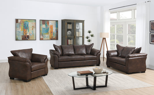 Model 99075BRW Fabric Sofa/Love Seat/Chair  Toronto stocks