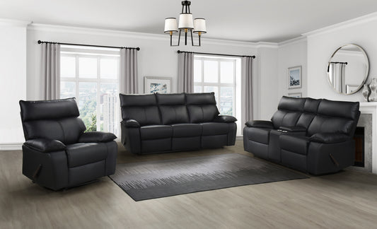 Leather Recliner Model 99087BLK Toronto Stocks