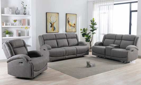Power Fabric Recliner Model 99207P-GRY  Toronto Stocks