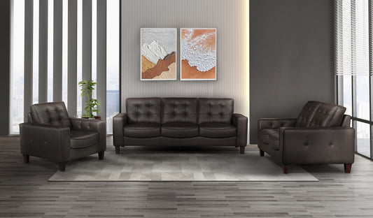 Model 99266BRW Leather Sofa/Love Seat   Limited Toronto stock