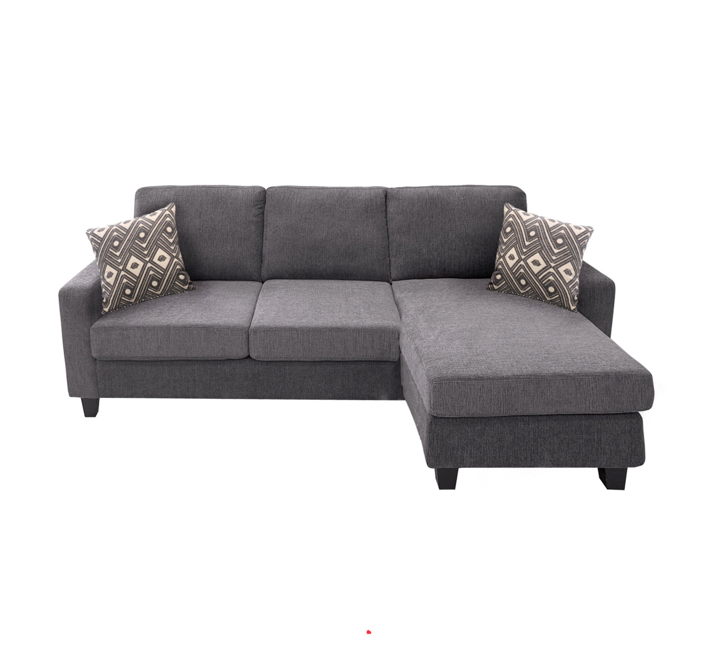 Model 99647DGY-3SC Reversible Sectional Sofa Chaise with Drop-Down Table, wireless charging,Toronto Stocks