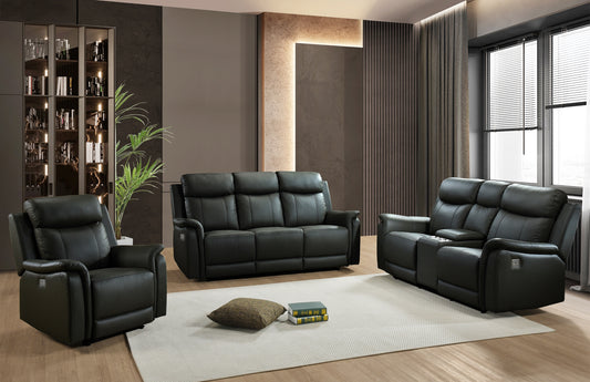 Leather Power Recliner Model 99840PN-BK Toronto Stock