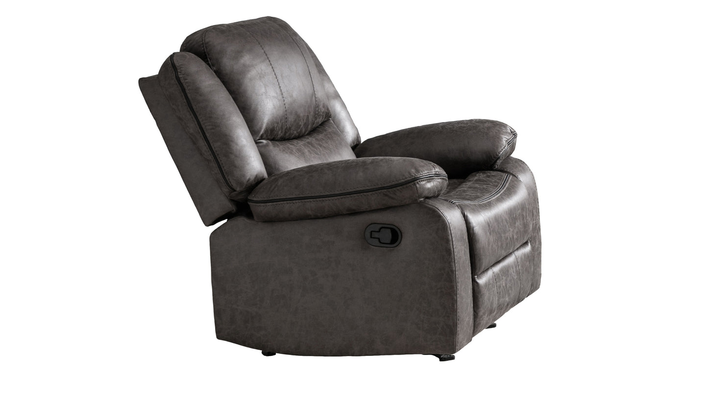 Polished Micro fiber fabric Power Recliner Model 99849OGRY Toronto Stocks Limited